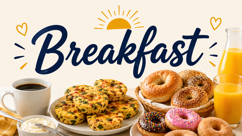 Breakfast at the Clubhouse — Start your day with good food and great company! Join your neighbors at the Clubhouse for a delicious breakfast and some good conversation. Coffee will be served hot and fresh, along with orange and apple juice. Please express interest - it helps us plan better! Plus, you'll get reminders.