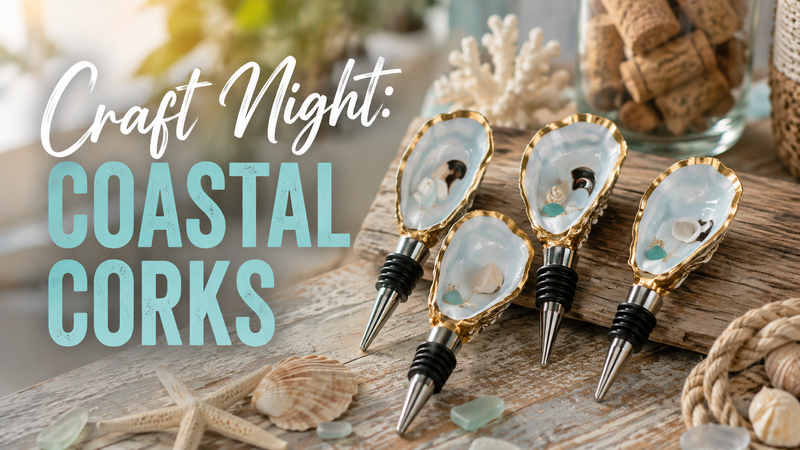 Craft Night: Coastal Corks — Sip, snack, and get crafty at this coastal-inspired DIY workshop! Join your neighbors for an evening of creativity as you make your own Coastal Corks project. Bring a friend and enjoy a relaxing night together. Please express interest - it helps us plan better! Plus, you'll get reminders.