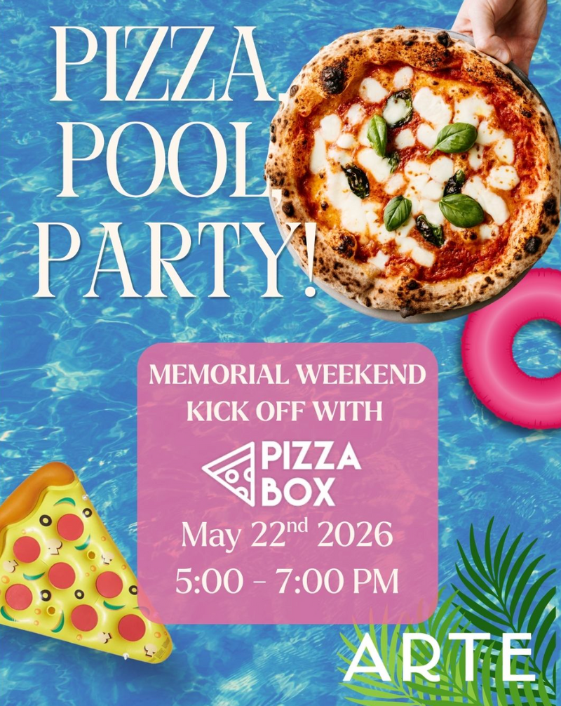 Pizza Pool Party — Kick off Memorial Day weekend with Pizza Box by the pool! Stop by for pizza, good vibes, and a fun start to the long weekend. Please express interest - it helps us plan better! Plus, you'll get reminders.