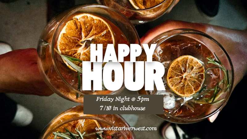Happy Hour!! — Join your friends and neighbors for an hour of good drinks, food, and conversation!! Please express interest - it helps us plan better! Plus, you'll get reminders.