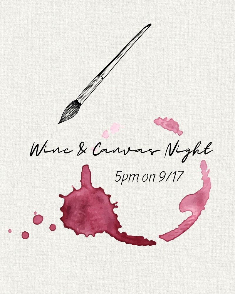 Wine & Canvas Night  — Meet us in the lounge for drinks, eats & artsy vibes! Please express interest - it helps us plan better! Plus, you'll get reminders.