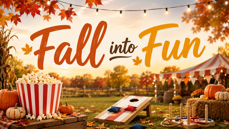 Fall into Fun — Join us for a festive fall celebration with your neighbors! Come enjoy an afternoon filled with music, games, candy apples, popcorn, and plenty of fall fun for the whole community. Please express interest - it helps us plan better! Plus, you'll get reminders.