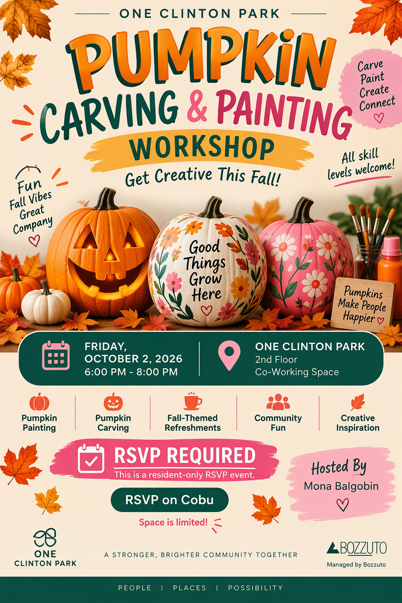 Autumn Art & Pumpkin Workshop at One Clinton Park
