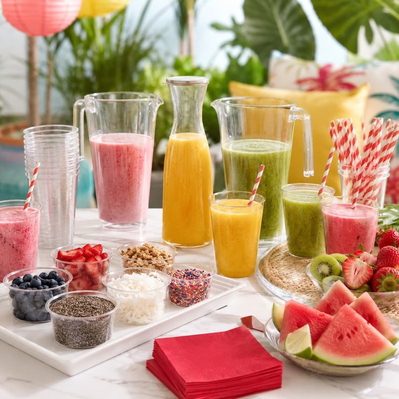 Smoothie Bar — Join us for our build your own smoothie bar 🧋🍓🫐. Swing by grab a lil drink and enter into the raffle to win some tickets to a KC sporting game ⚽️💙